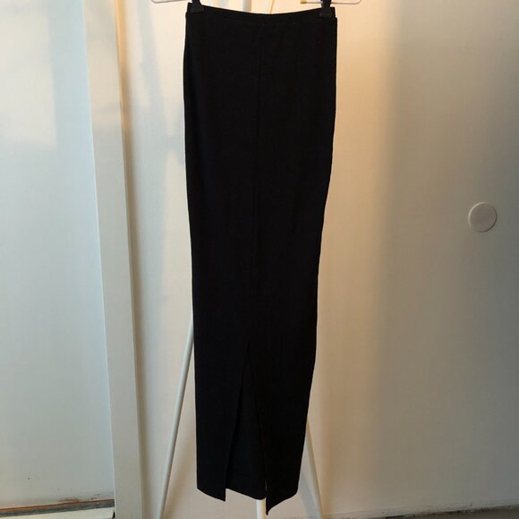 ETERNE EMMA SKIRT BLACK MAXI KNIT PENCIL STILETTO XS NWT - Picture 7 of 9